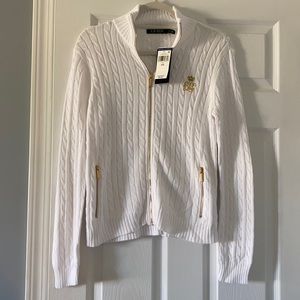 Ralph Lauren White Sweater - Size M